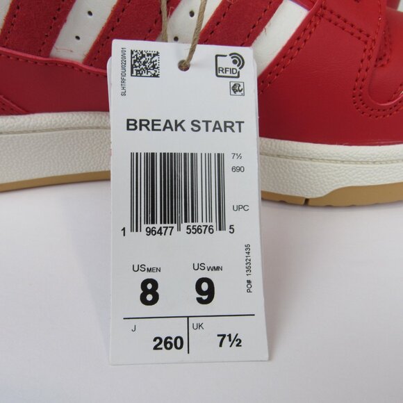 Adidas Break Start Unisex Men's 8 Women's 9 Basketball Shoes Red White - Picture 14 of 15